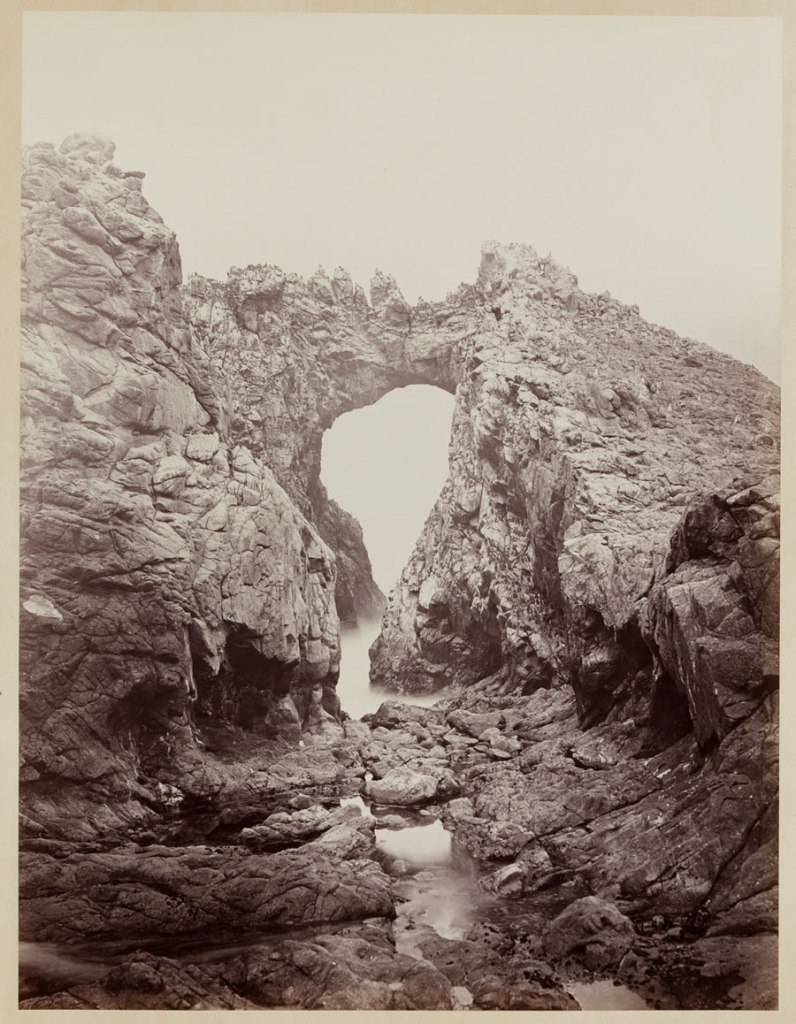 Carleton Watkins (American, 1829-1916) 'Arch at the West End, Farallones' 1868-1869