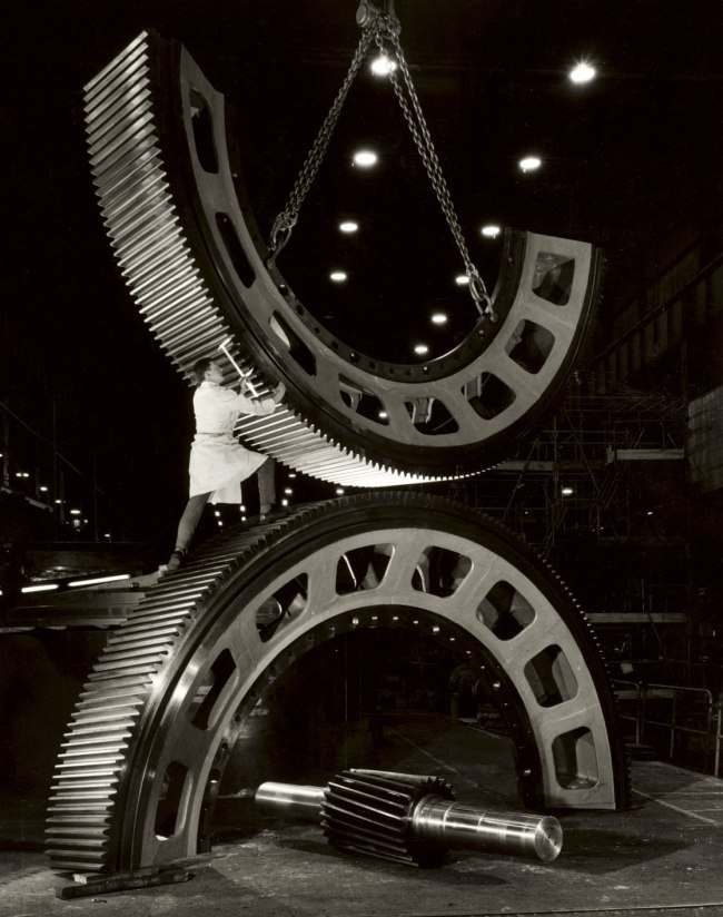 Wolfgang Sievers (Australian born Germany, 1913-2007) 'Gears for the Mining Industry, Vickers Ruwolt, Burnley, Victoria, 1967' 1967