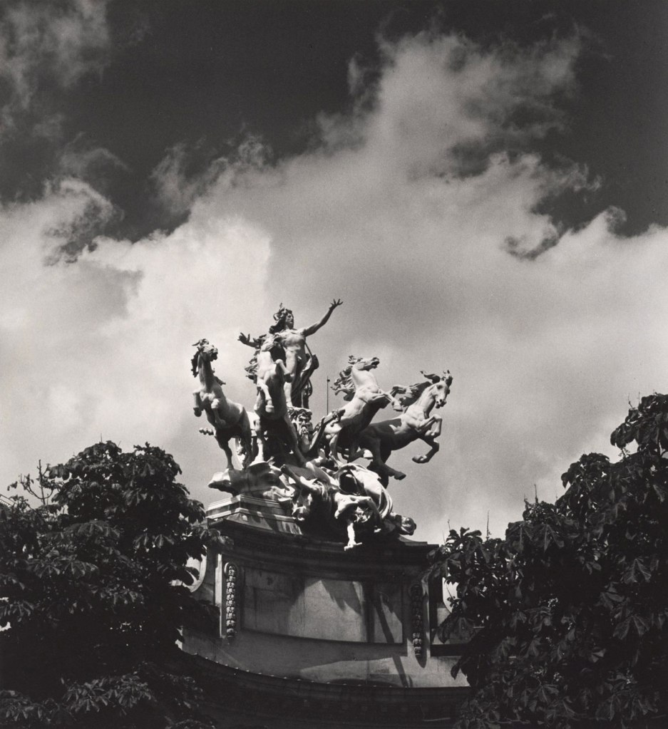 Max Dupain (Born Australia 1911, died 1992) 'Untitled (mythological sculptural group at the Grand Palais)' 1978