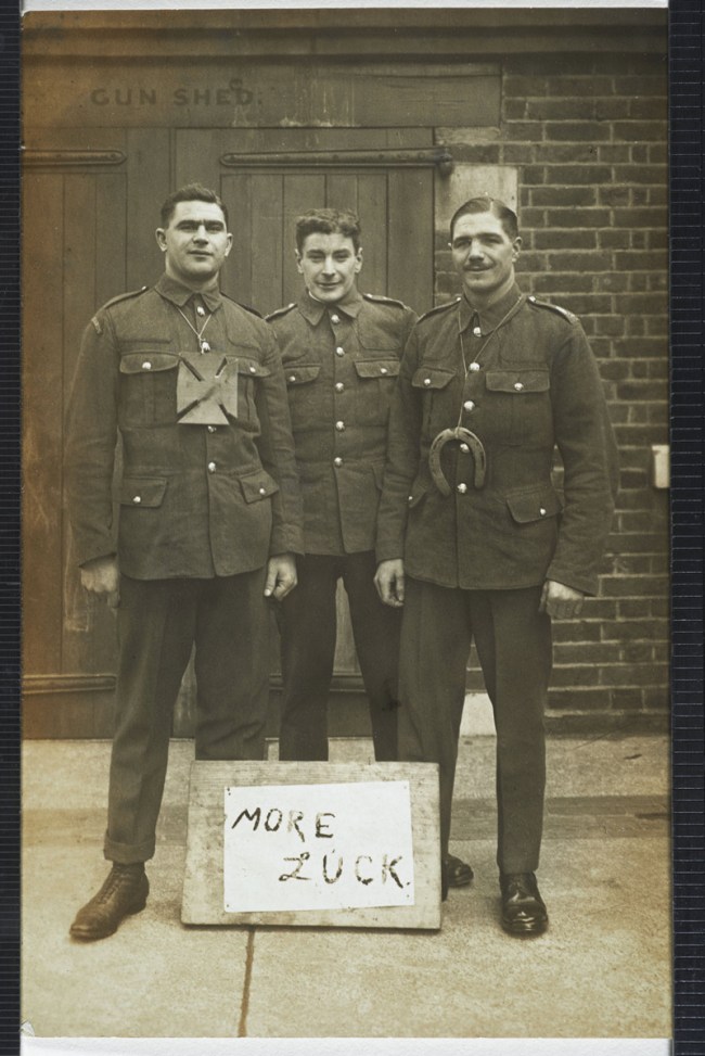 Christina Bloom (British, 1862-1939) 'A trio of soldiers' Nd