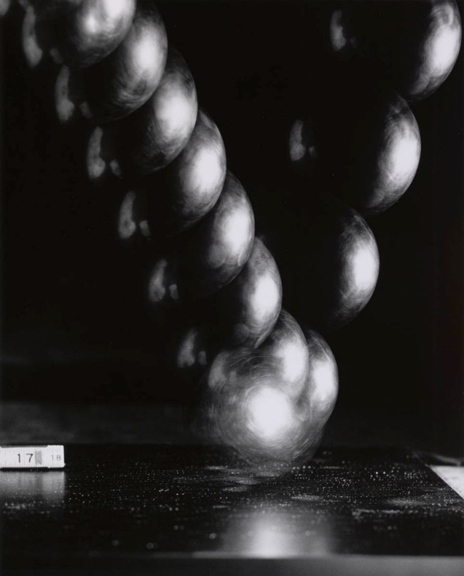 Harold Edgerton (American, 1903-1990) 'Bouncing Ball Bearing' 1962