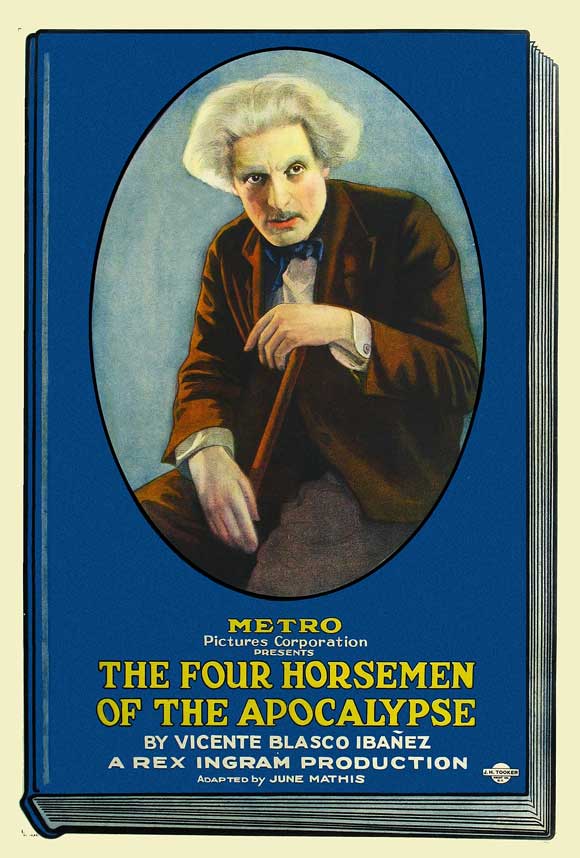 'Four Horsemen of the Apocalypse' Metro Pictures poster for the film (1921)