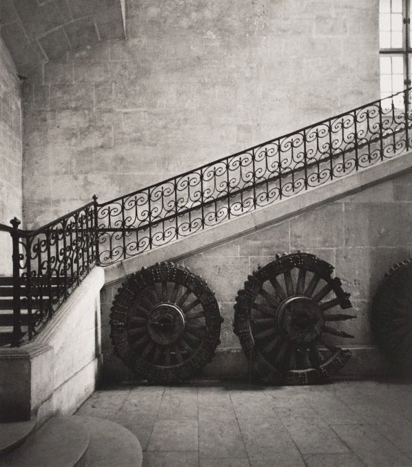 Max Dupain (Born Australia 1911, died 1992) 'Untitled (interior staircase and cart wheels)' 1978