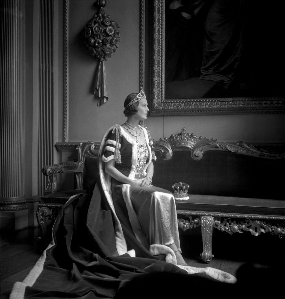 Cecil Beaton (British, 1904-1980) 'The Countess of Pembroke in her Robes for the Coronation of George VI' 1937