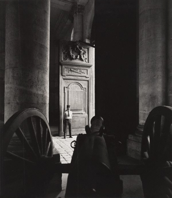 Max Dupain (Born Australia 1911, died 1992) 'Untitled (cannon with a guard standing in a doorway)' 1978