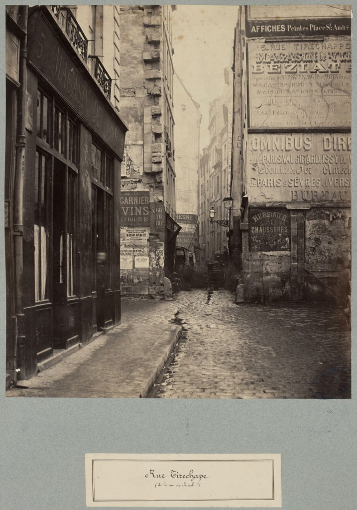 Charles Marville (French, 1813-1879) 'Rue Tirechape' c. 1863-1869