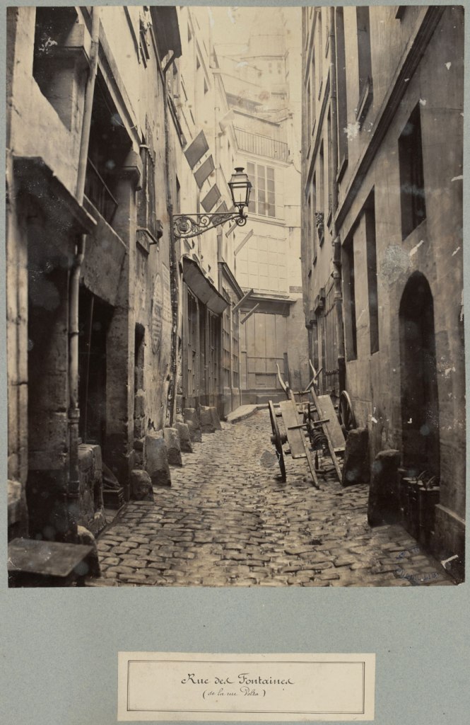 Charles Marville (French, 1813-1879) 'Rue de Fontaines' c. 1863-1869