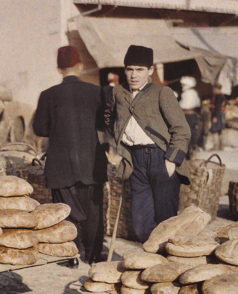 Auguste Leon (French, 1857-1942) 'Bosnia-Herzegovina, Sarajevo' 15 October 1912 (detail) Auguste Leon (French, 1857-1942) 'Bosnia-Herzegovina, Sarajevo' 15 October 1912 (detail)