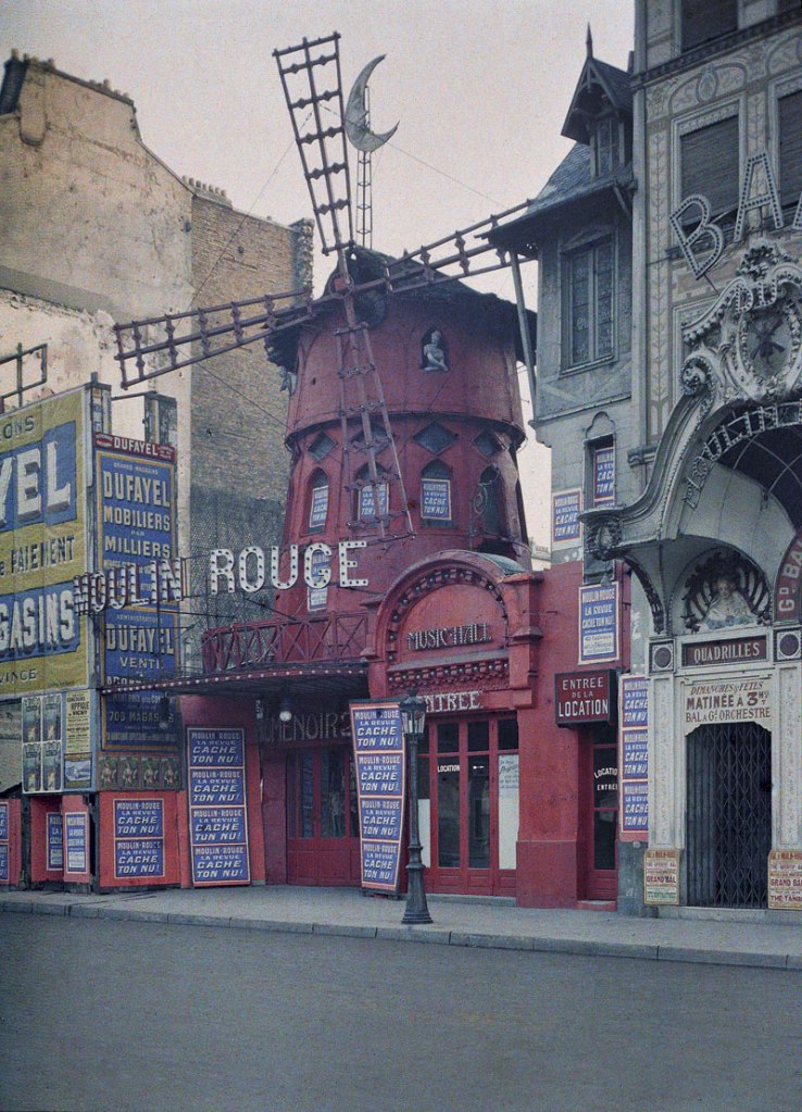 Stéphane Passet (French, 1875-1941) 'Le Moulin Rouge, Boulevard de Clichy (18°) Paris' 24 June 1914 Stéphane Passet (French, 1875-1941) 'Le Moulin Rouge, Boulevard de Clichy (18°) Paris' 24 June 1914