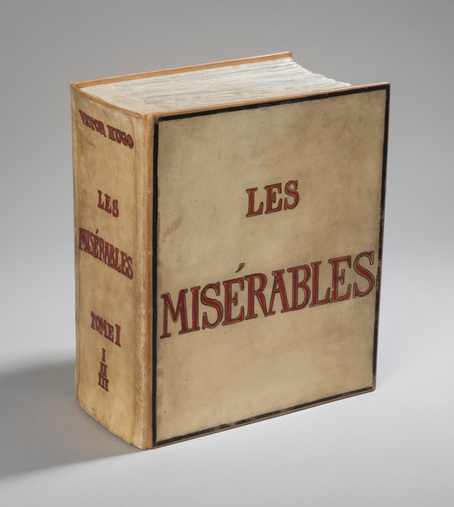 Victor Hugo (French, 1802-1885) 'Les Misérables vol. 1' 1845-1862 from the exhibition 'Victor Hugo: Les Misérables - From Page to Stage' at the State Library of Victoria, Melbourne, July - November, 2014