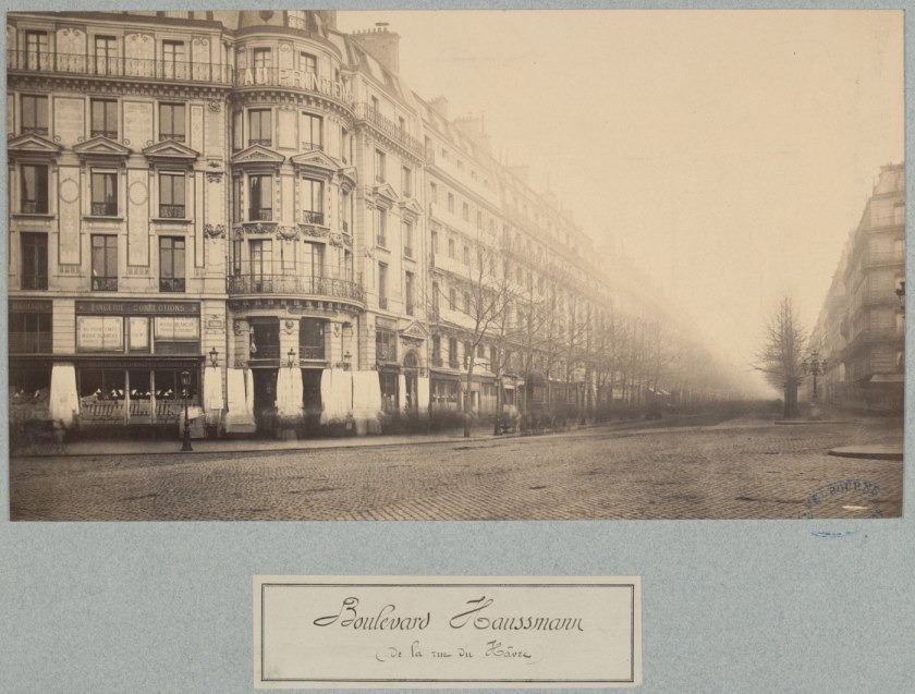 Charles Marville. 'Boulevard Haussmann' c. 1877