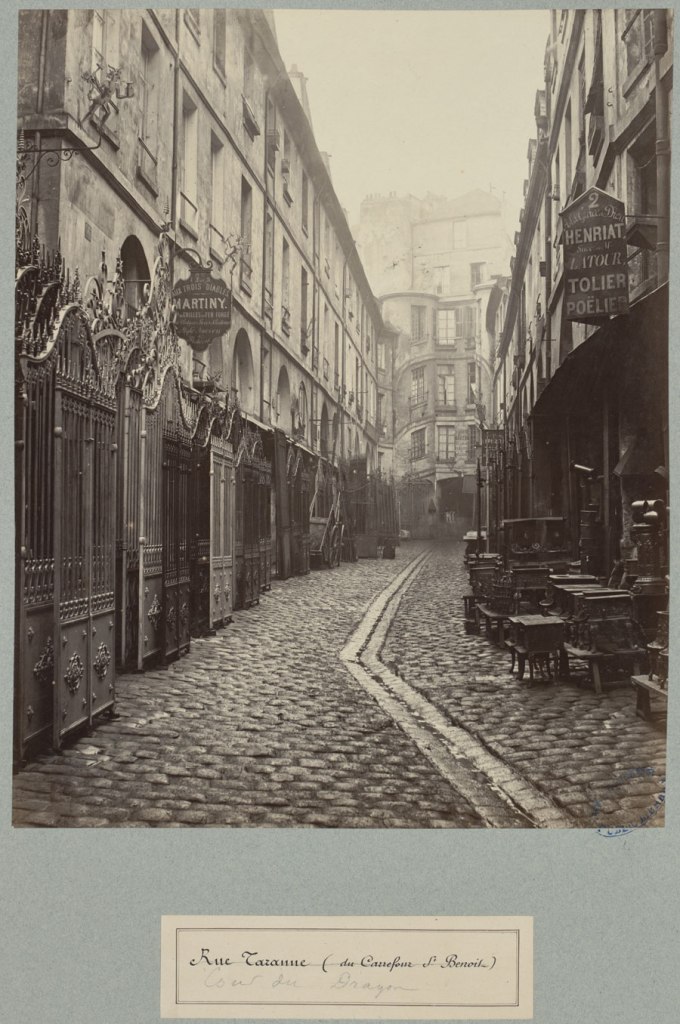 Charles Marville (French, 1813-1879) 'Cour du Dragon' c. 1863-1869