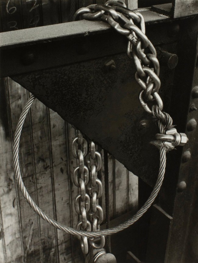 Minor White (American, 1908-1976) 'Design (Cable and Chain), Portland, Oregon' c. 1940