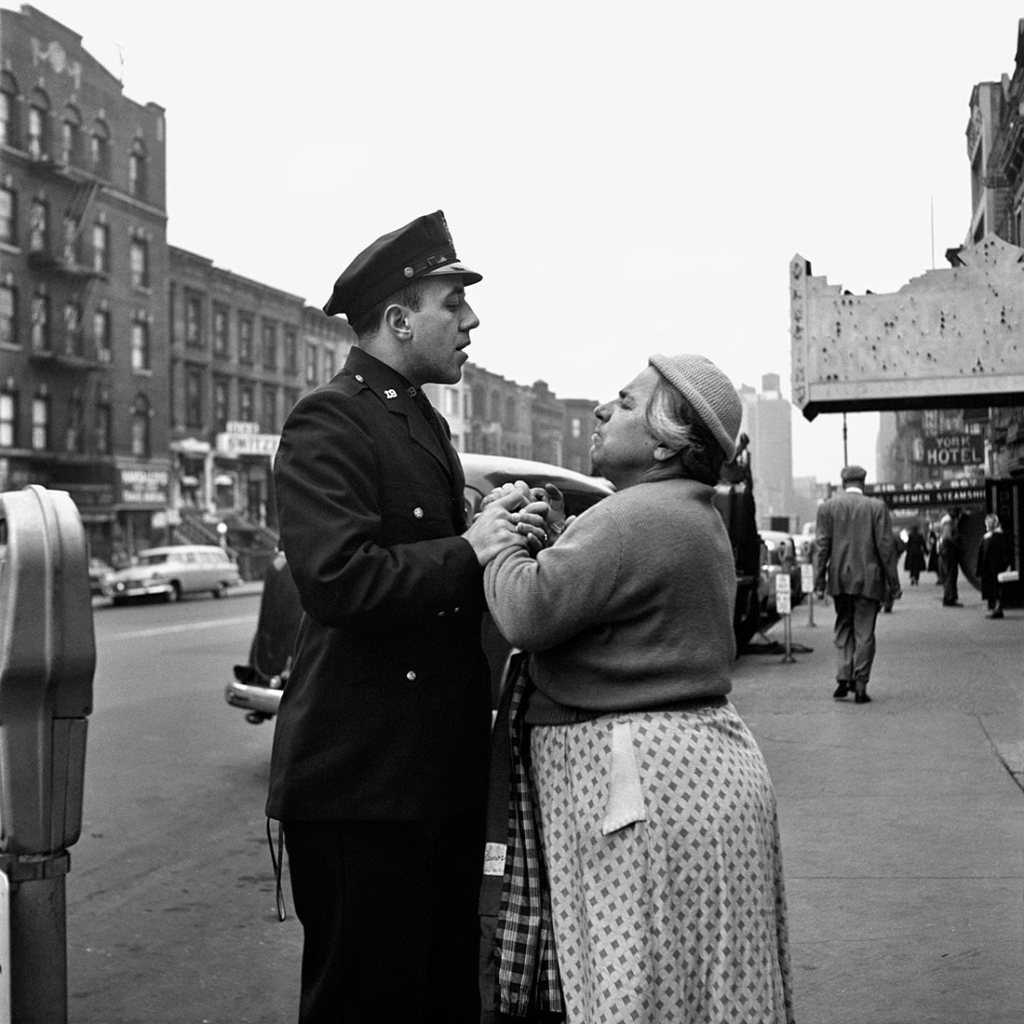 Vivian Maier (American, 1926-2009) 'Armenian woman fighting on East 86th Street, September, 1956, New York, NY'
