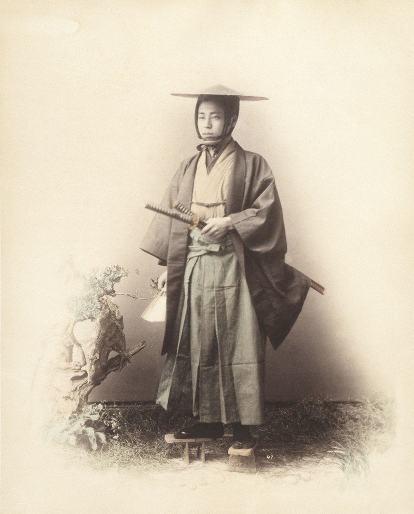 Felice Beato (Italian-British, 1809-1909) (attributed to) 'No title (Samurai warrior)' 1860s-1870s