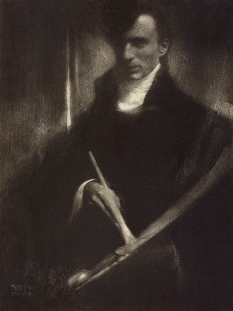 Edward Steichen (American, 1879-1973) 'Self-Portrait with Brush and Palette' 1902