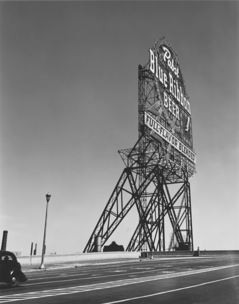 Walker Evans (American, 1903-1975) 'Pabst Blue Ribbon Sign' Chicago, Illinois, 1946 Walker Evans (American, 1903-1975) 'Pabst Blue Ribbon Sign' Chicago, Illinois, 1946