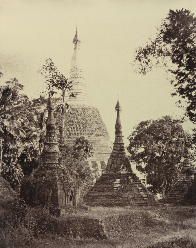 Linnaeus Tripe (British, 1822-1902) 'Rangoon: Near View of the Shwe Dagon Pagoda, November 1855' 1855