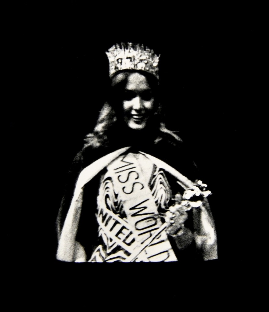 Virginia Coventry (Australian, b. 1942) 'Miss World televised' 1974