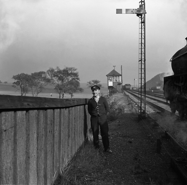 Anonymous photographer. 'Shotts Iron Work’s Signalbox' mid-1950s to the early 1960s
