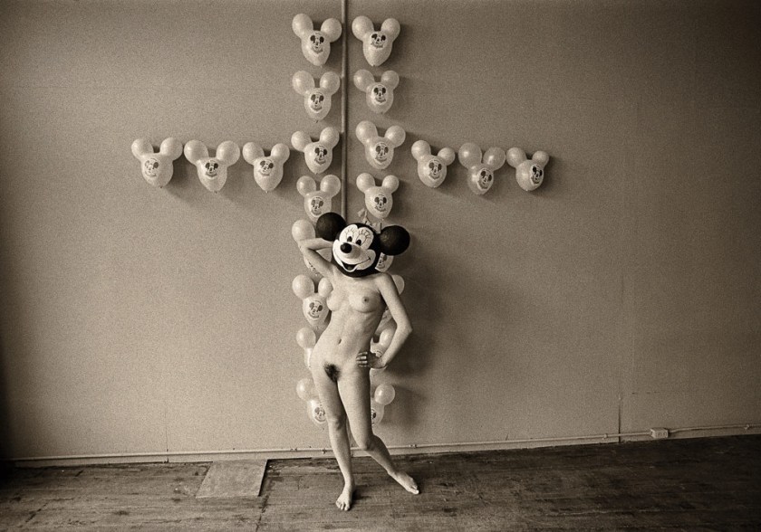 Les Krims. 'The Static Electric Effect of Minnie Mouse on Mickey Mouse Balloons' 1968
