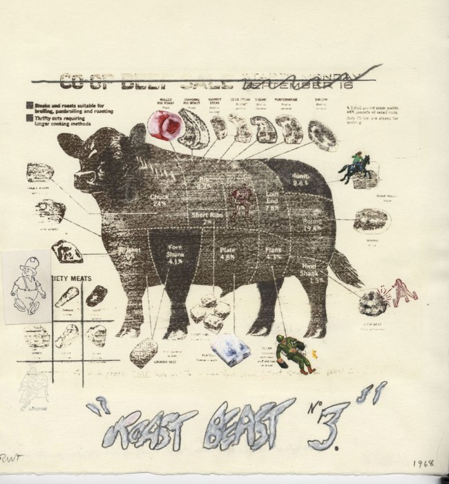 Robert Fichter (American, b. 1939) 'Roast Beast 3' 1968