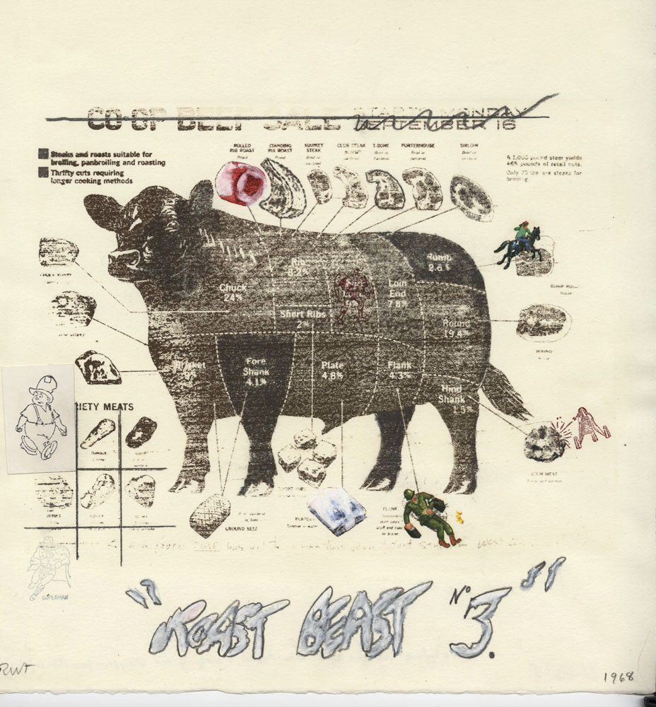 Robert Fichter (American, b. 1939) 'Roast Beast 3' 1968