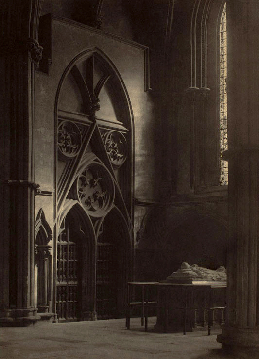 Frederick H. Evans (British, 1853-1943) ' York Minster, North Transept: "In Sure and Certain Hope",' 1902