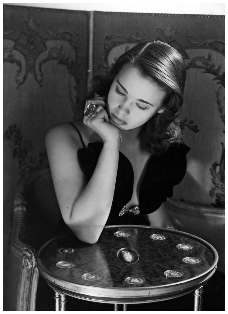 Horst P. Horst (German-American, 1906-1999) 'Gloria Vanderbilt age 17 wearing a dress by Howard Greer, New York' 1941