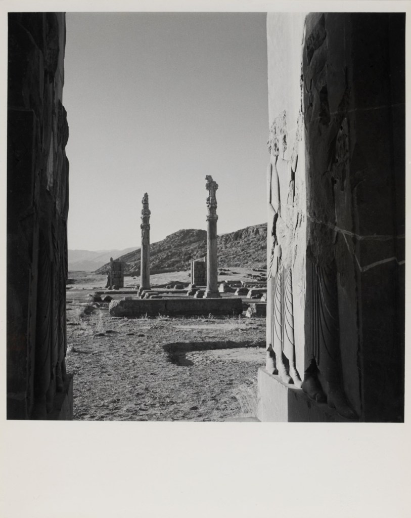 Horst P. Horst (German-American, 1906-1999) 'View of ruins at the palace of Persepolis, Persia' 1949