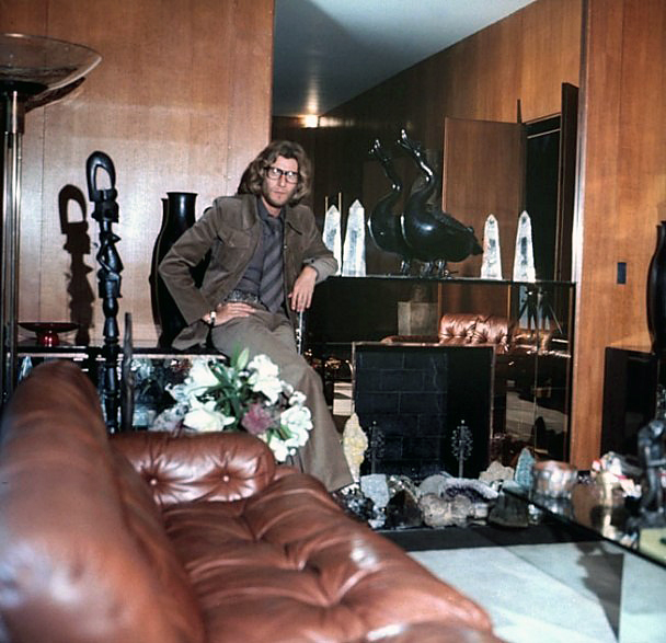Horst P. Horst (German-American, 1906-1999) 'Yves Saint Laurent poses in the apartment's grand salon for a November 1971 'Vogue' photo spread' 1971