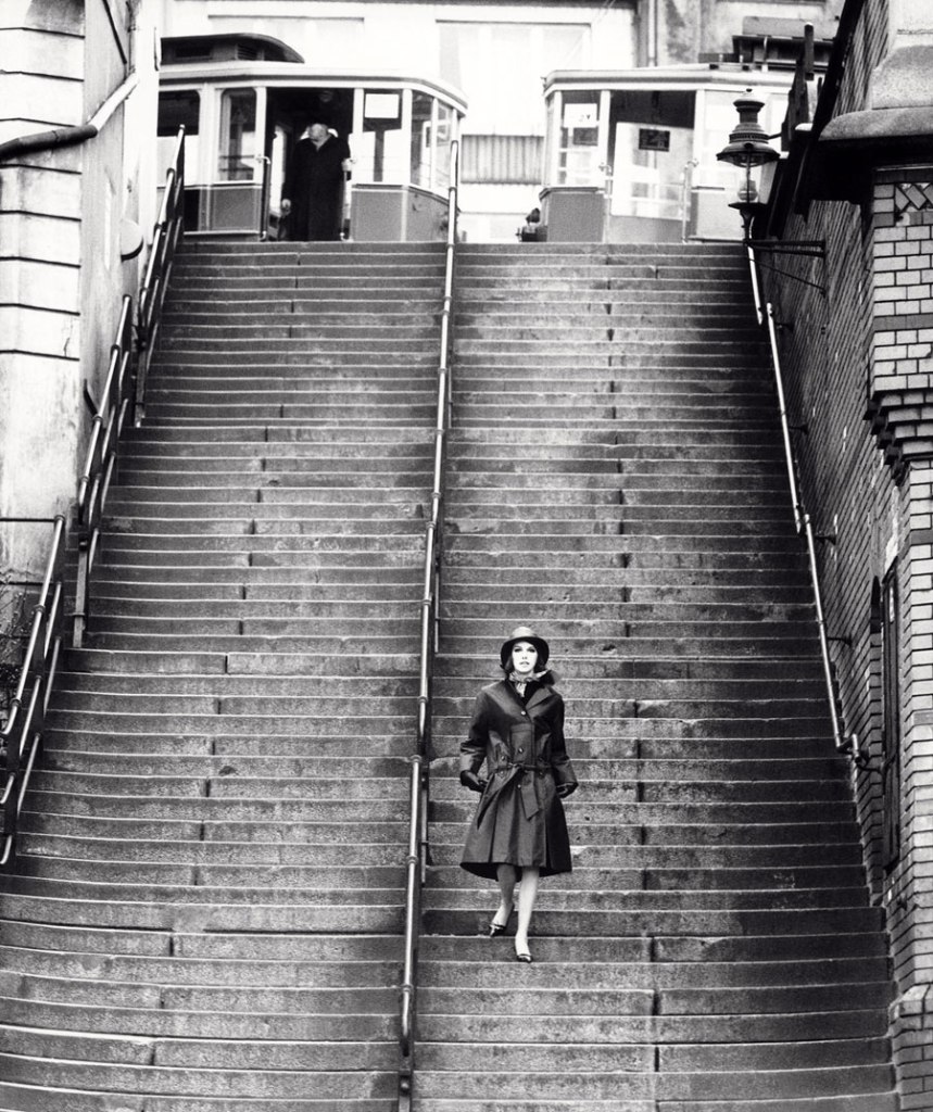 F.C. Gundlach (German, 1926-2021) 'Fashion reportage for 'Nino', Port of Hamburg' 1958