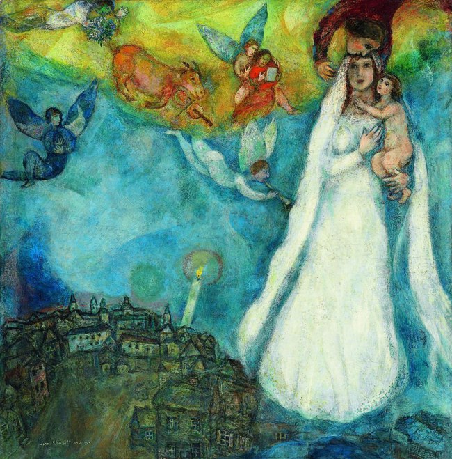 Marc Chagall (French born Russia, 1887-1985) 'The Madonna of the Village' 1938-1942