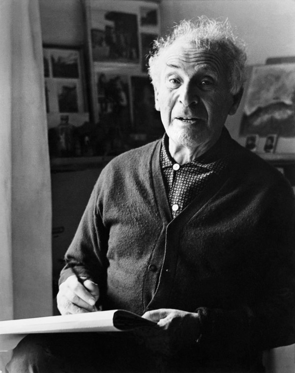 Marc Chagall in his studio of Saint-Paul de Vence Marc Chagall in his studio of Saint-Paul de Vence