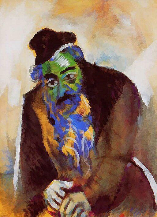 Marc Chagall (French born Russia, 1887-1985) 'The Old Jew' (il vecchio ebreo) 1912 Marc Chagall (French born Russia, 1887-1985) 'The Old Jew' (il vecchio ebreo) 1912