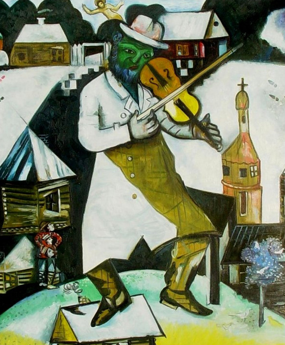 Marc Chagall (French born Russia, 1887-1985) 'The Fiddler' 1912 Marc Chagall (French born Russia, 1887-1985) 'The Fiddler' 1912