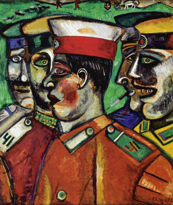 Marc Chagall. 'Soldiers' 1912