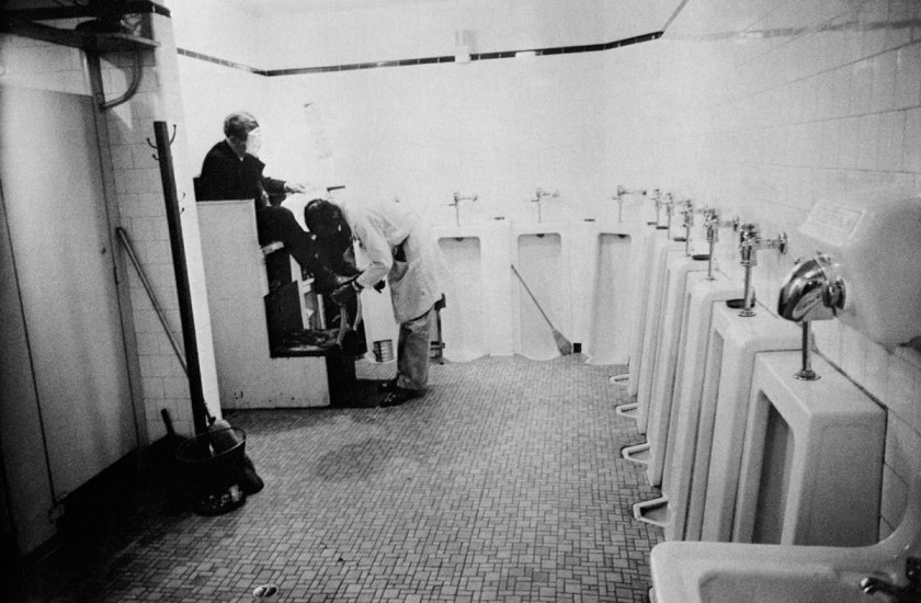 Robert Frank. 'Men's room, railway station, Memphis' 1955-56