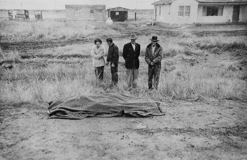 Robert Frank. 'Car accident, US 66 between Winslow and Flagstaff, Arizona' 1955-56