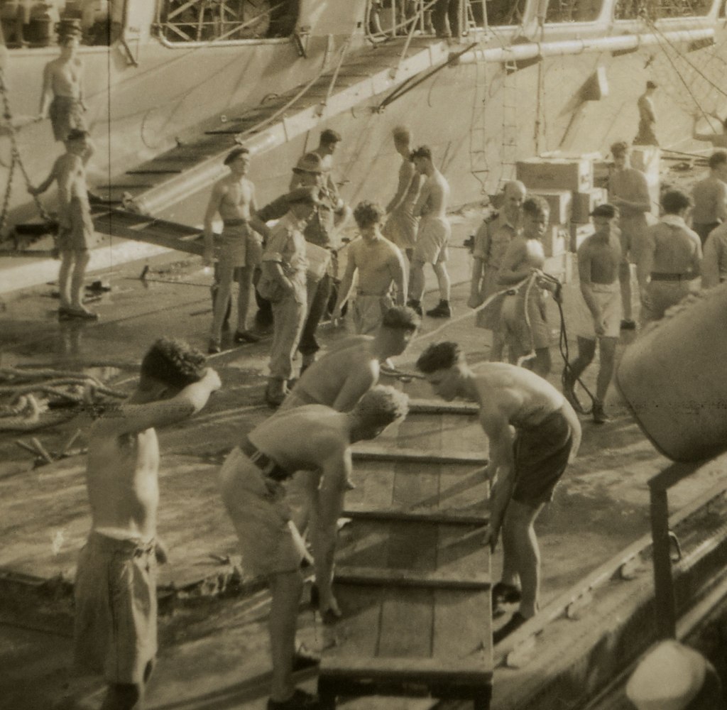 Anonymous photographer (Australian) 'Untitled [Embarkation]' 1942-45 (detail)