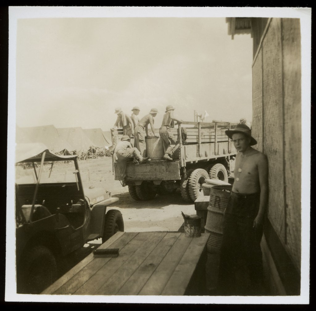 Anonymous photographer (Australian) 'Untitled [Taking out the rubbish]' 1942-45