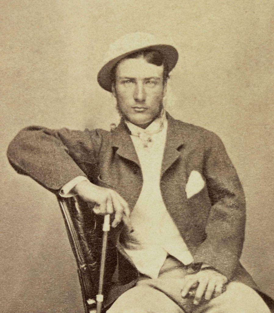Unknown photographer. 'Marcus Clarke'1866 (detail) Unknown photographer. 'Marcus Clarke'1866 (detail)