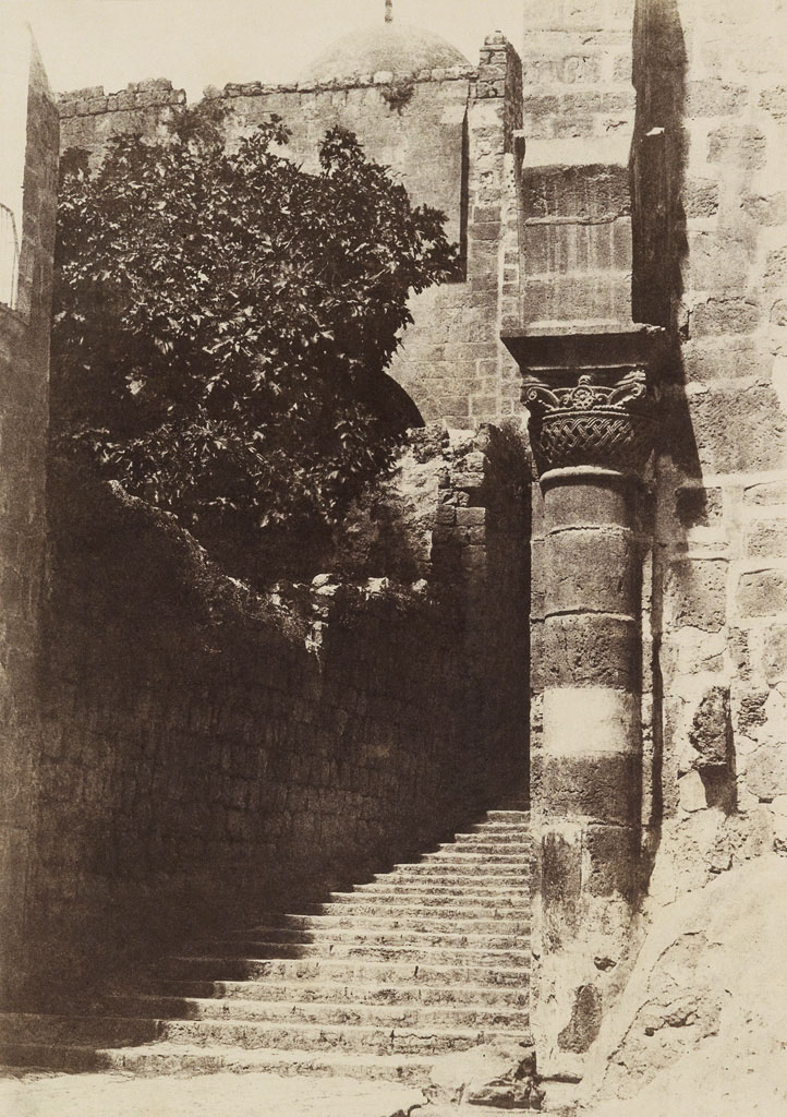 Auguste Salzmann (French, 1824-1872) 'Jerusalem, Sainte Sepulchre, Colonne du Parvis' 1854