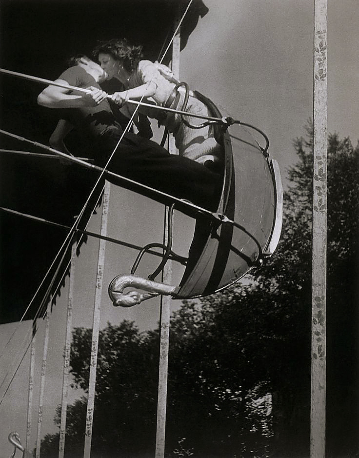 Brassaï (French born Hungary, 1899-1984) 'Kiss on the Swing' 1935-1937