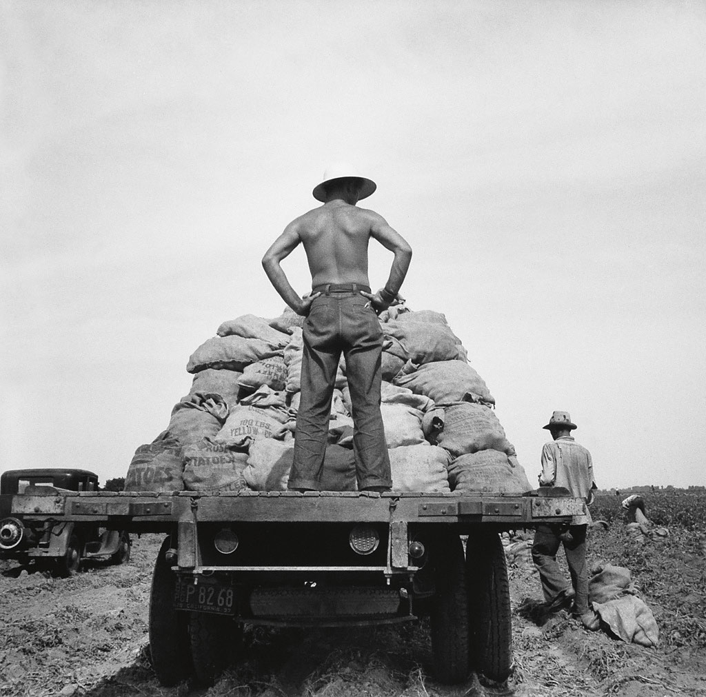 Dorothea Lange (American, 1895-1965) 'Potato truck in the field near Shafter, California' 1937