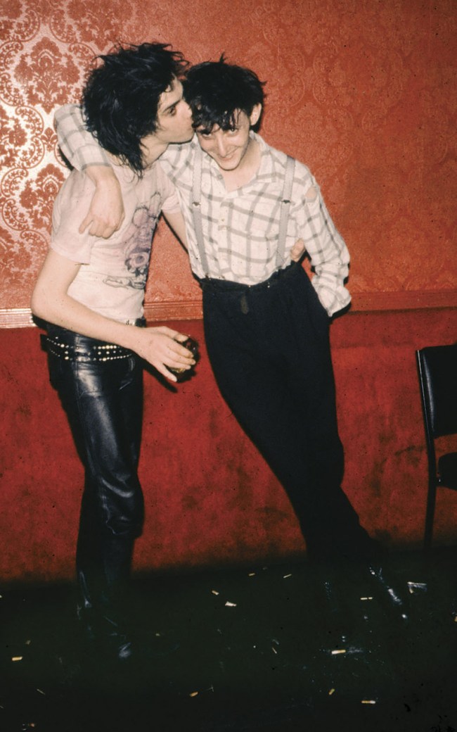 Peter Milne (Australian, b. 1960) 'Nick Cave and Rowland S Howard after Birthday Party gig, Melbourne' 1982