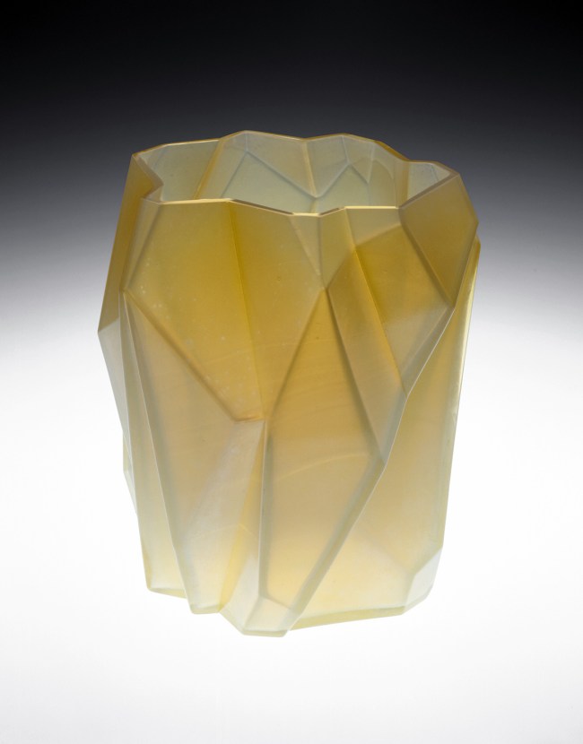 Designed by Ruben Haley, Made by Consolidated Lamp and Glass Company. "Ruba Rombic" Vase, 1928/1932