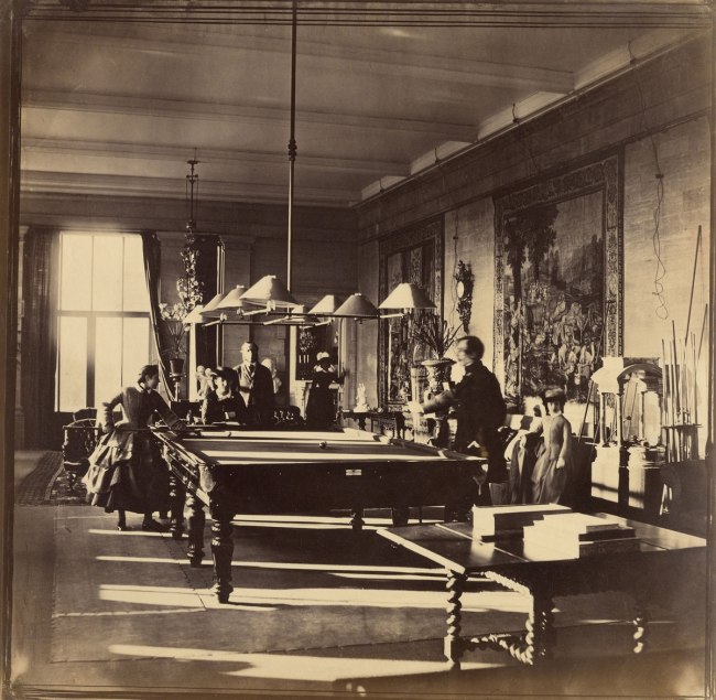 Roger Fenton (English, 1819-1869) 'The Billiard Room, Mentmore' c. 1858