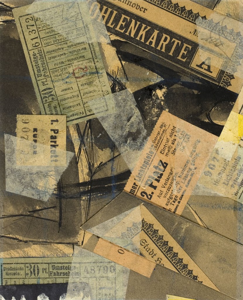 Kurt Schwitters (German, 1887-1948) 'Mz 13 Call' 1919