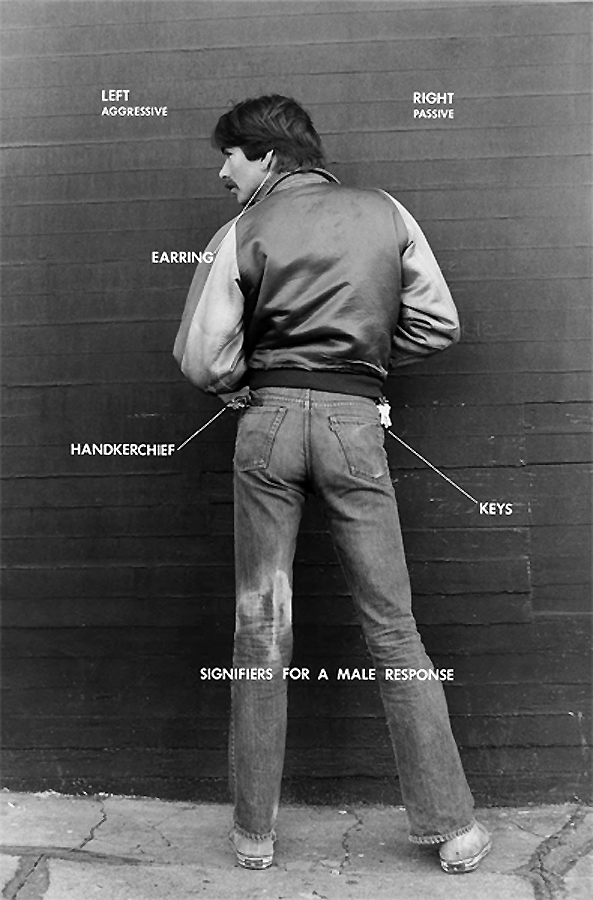 Hal Fischer (American, b. 1950) 'Signifiers for a Male Response' 1977/2014 From 'Gay Semiotics' 1977